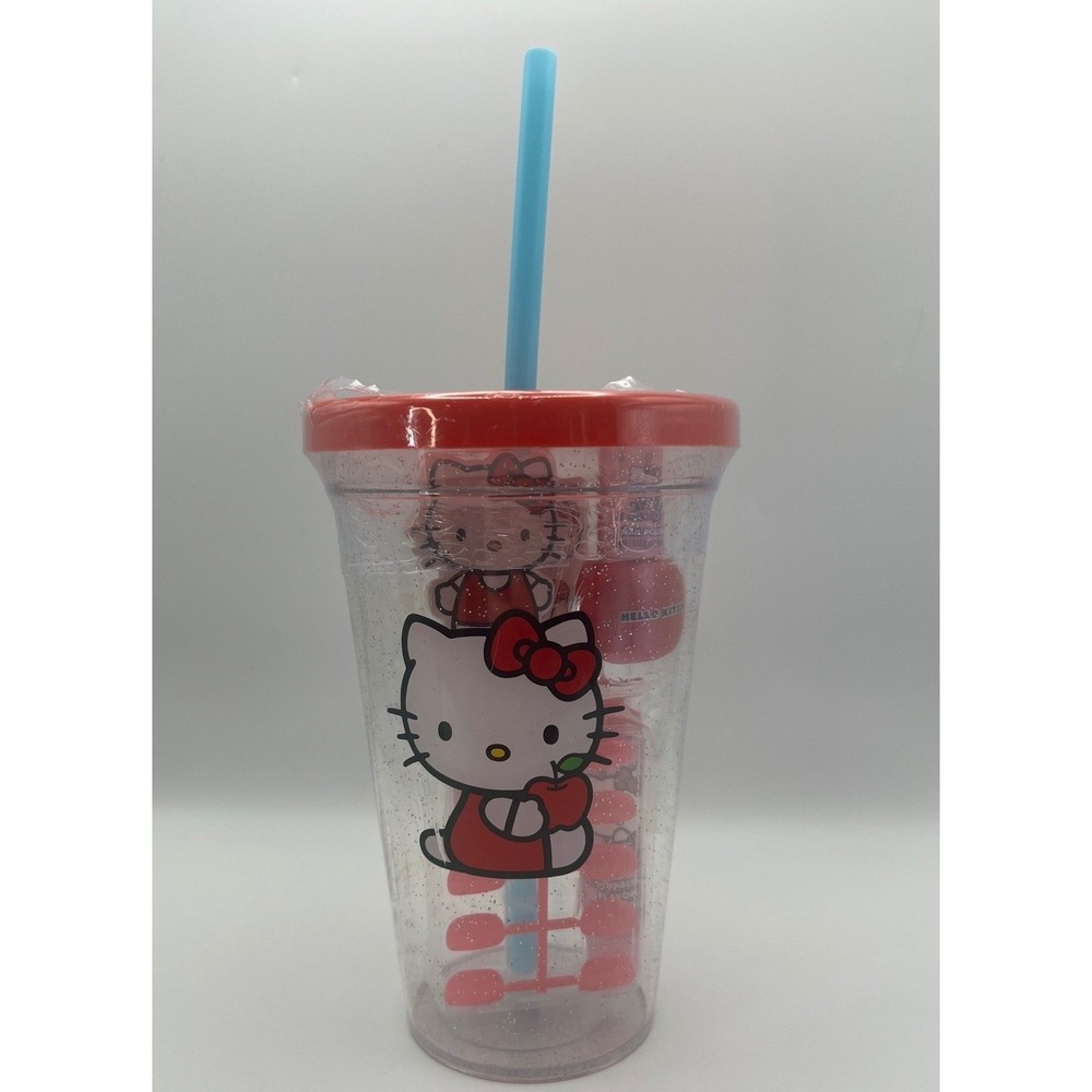 Hello Kitty Sanrio Centric Beauty Sealed Tumbler Manicure Kit HK188HBAZA Clear